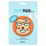 Skin79 Animal Mask Dry Monkey, sterk hydraterend gezichtsmasker in een sheet, 23 g