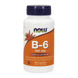 Now Foods B-6 100 mg, vitamine B6, 100 capsules