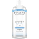 Dermedic Hydrain 3 Hialuro, Lozione micellare H2O, pelle disidratata e secca, 500 ml