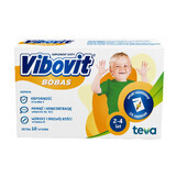 Vibovit Bobas, voor kinderen van 2 tot 4 jaar, vanillesmaak, 14 zakjes