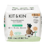 Kit&amp;Kin disposable diapers, biodegradable, size 3, 6-10 kg, 32 pieces