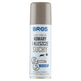 Bros, droge spray tegen muggen en teken, DEET 25%, 90 ml