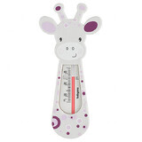 BabyOno, drijvende badthermometer, giraffe, grijs-paars, 1 stuk