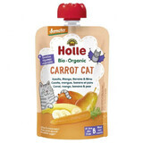 Holle, mousse de fruits en tube, Carrot Cat, carotte, mangue, banane et poire, après 6 mois, 100 g