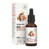 Aura Herbals, Vitamine D3 Junior 800 IE, druppels, 30 ml