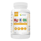 Wish Mg + K + B6, magnesium, kalium, vitamine B6, 120 capsules