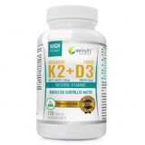 Wish Vitamine K2 100 µg + D3 2000 IU Forte, 120 tabletten