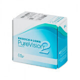 PureVision 2HD lentille de contact en silicone, -4.75, 6 pièces, Bausch Lomb