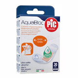 Pic Solution AquaBloc, pleisters, antibacterieel, waterbestendig, 19 mm x 72 mm, 20 stuks