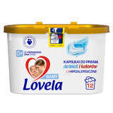 Lovela, hypoallergene wascapsules, wit en kleur, 12 stuks