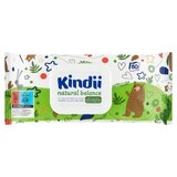 Kindii Natural Balance, vochtige doekjes voor baby's en kinderen, 60 stuks