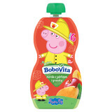 BoboVita Peppa Pig Mousse en tubo, albaricoque con manzana y pera, después de 6 meses, 100 g