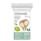 Cleanic Eco Baby Organic, wattenschijfjes voor baby's en kinderen, 60 stuks