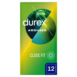 Durex Arouser, geribbelde condooms, 12 stuks