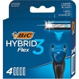 BIC Flex 3 Hybrid, ricariche intercambiabili, 4 pezzi