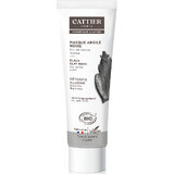 Masque nettoyant et éclaircissant au charbon de bois, 100 ml, Cattier