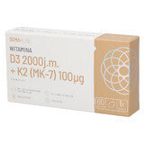 SEMA Lab Vitamine D3 2000 IE + K2 (MK-7) 100 µg, 60 capsules