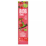 Bob Snail Stripe Fruit Snack, appel, aardbei, 14 g