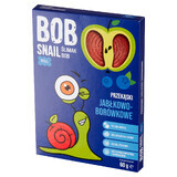 Bob Snail Roll Gustări cu fructe, măr, afine, 60 g