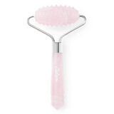 Mini rouleau de massage facial en quartz rose texturé, Meloni Care