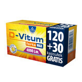 D-Vitum Forte Max 4000 IE, 120 capsules + 30 capsules gratis