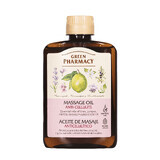 Pharmacie Verte, huile de massage anticellulite, cyprès, genévrier, lavande, citron vert, 200 ml