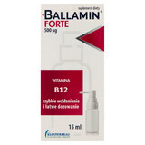 Ballamin Forte, vitamine B12 500 µg, orale spray, 15 ml