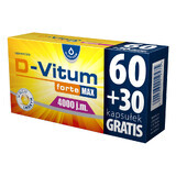 D-Vitum Forte Max 4000 IE, 60 capsules + 30 capsules gratis