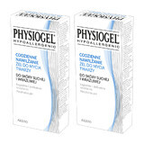 Physiogel Daily Moisturising Gel Facial Wash, droge en gevoelige huid, 2 x 150 ml VERONTREINIGDE VERPAKKING