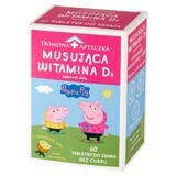 Peppa Pig Vitamin D3 Brause, ab 3 Jahren, Ananas-Geschmack, 60 Lutschtabletten