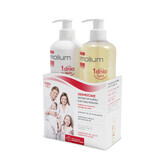 Emolium Dermocare set, hydraterende wasolie, vanaf 3 maanden, 400 ml + romige wasgel, vanaf 1 maand, 400 ml