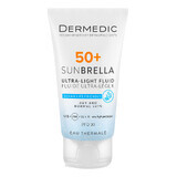 Dermedic Sunbrella, ultralichte gezichtsbeschermende crème, droge en normale huid, SPF 50+, 40 ml