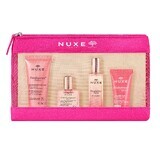 Nuxe Prodig Floral set avec trousse de maquillage, gel douche, 30 ml + huile, 10 ml + parfum, 15 ml + crème, 15 ml