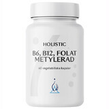 Holistic B6, B12, Folaat Metylerad, 60 capsules