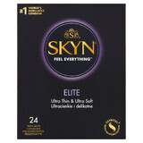 Unimil Skyn Elite, Nicht-Latex-Kondome, hauchdünn, 24 Stück