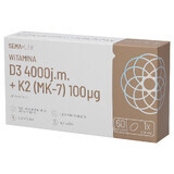 SEMA Lab Vitamine D3 4000 IE + K2 (MK-7) 100 µg, 60 capsules