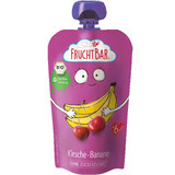 Fruchtbar Bio mousse in tube, banaan, kers, na 6 maanden, 120 g