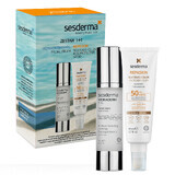 Sesderma Hidraderm Hyal set, gezichtscrème, 50 ml + Repaskin Silk Touch Color, gezichtszonnebrandcrème, kleuring, SPF 50, 50 ml