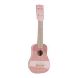 Muziekinstrument houten gitaar, Roze, + 3 jaar, Little Dutch