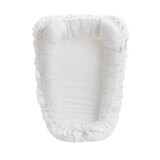 Baby Nest met ruches, +0 maanden, Wit, Twindeco