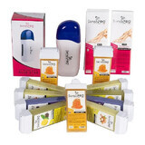 Kit Epilation Wax, SensoPro, Heater, 11 Wax Reserves, Epilation Strips