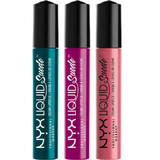 Set di 3 rossetti liquidi opachi, NYX Professional Makeup, crema scamosciata liquida, 09