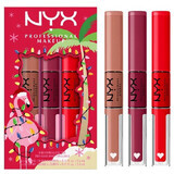 Set of 3 lipsticks, NYX, High Shine Loud Trio Gift Set, 01