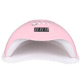 UV nail lamp, SUN, 48W, with LED display, timer and quick drying, Pink