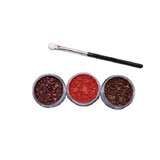 Set de 3 pigments pour les yeux, Shea, 03, Pinceau inclus