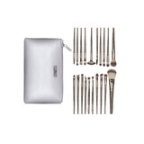 Set of 20 Makeup Brushes, SensoPro, Nude, Bag included