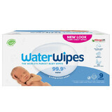 Biologisch abbaubare Feuchttücher für Babies, 9 x 60 Stück, WaterWipes