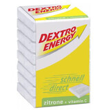 Dextrose Tabletten Citroenblokjes + Vitamine C, 46g, Dextro Energy