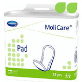 Serviettes absorbantes pour l'incontinence MoliCare Pad 2 gouttes, 28 pièces, Hartmann