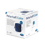 Peha-haft Color zelfklevend elastisch tape, blauw (932474), 8cm x 20m, Hartmann